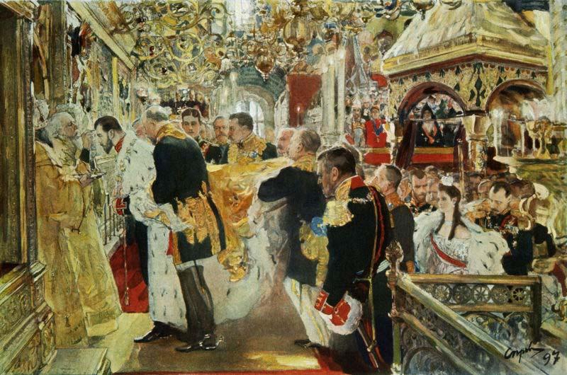 Valentin Serov Coronation of Nicholas II of Russia